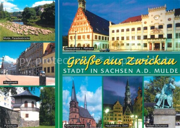 Zwickau Sachsen Mulde Paradiesbrücke Schafherde Hauptma