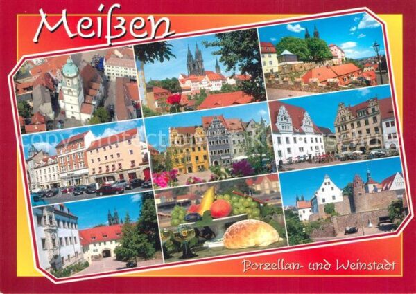 Meissen Elbe Sachsen Frauenkirche Albrechtsburg Dom Burgberg