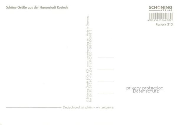 Rostock Rathaus Universität Warnow Strassenpart – Bild 2