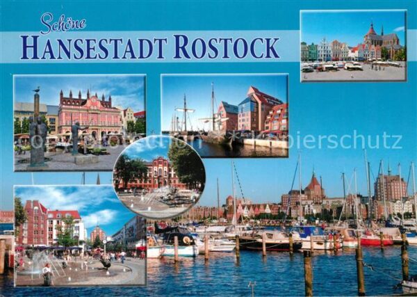 Rostock Marktplatz Innenstadt Altstadt Hafen Se
