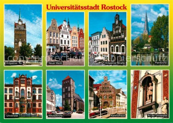 Rostock Kröpeliner Tor Markt Altstadt Kirche Un