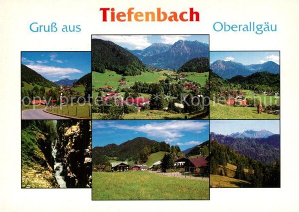 Tiefenbach Oberstdorf Landschaftspanorama Alpen Breitachklamm