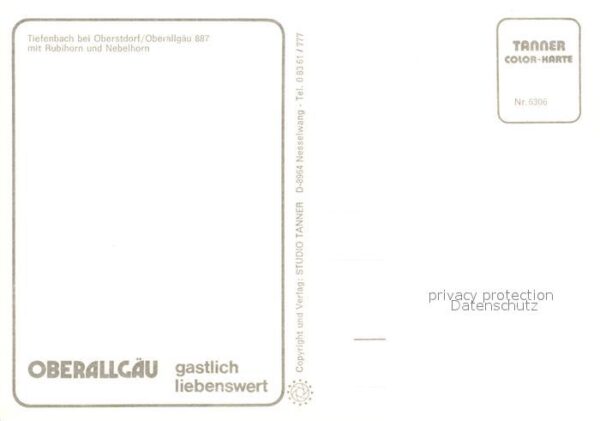 Tiefenbach Oberstdorf Ortsmotiv mit Kirche Rubihorn Nebelhorn – Bild 2