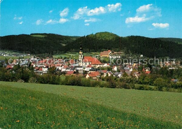 Stadtsteinach Ortsansicht mit Kirche Naturpark Franke