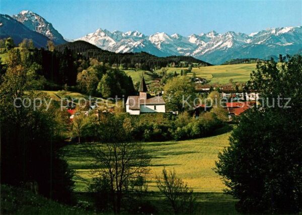 Berghofen Sonthofen Landschaftspanorama mit Rubihorn und Mä