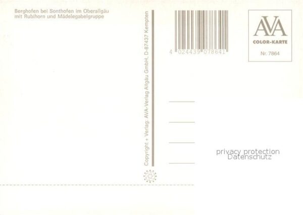 Berghofen Sonthofen Landschaftspanorama mit Rubihorn und Mä – Bild 2