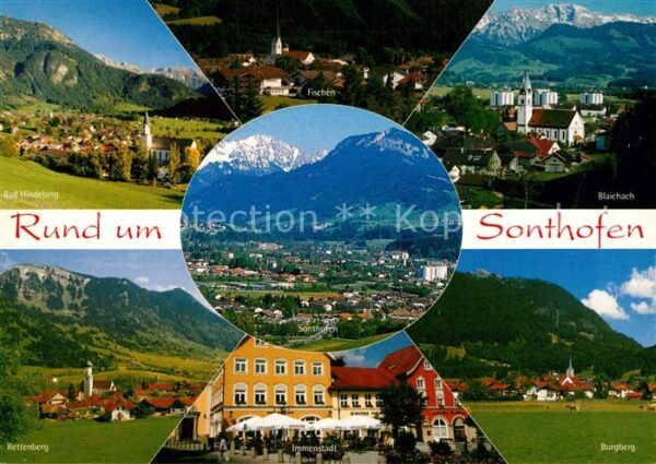 Sonthofen Oberallgaeu Panorama Bad Hingelang Rettenberg Blaic