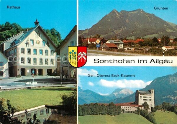 Sonthofen Oberallgaeu Rathaus General Oberst Beck Kaserne Grü
