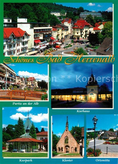 Bad Herrenalb Innenstadt Alb Brücke Kurhaus Kurpark P