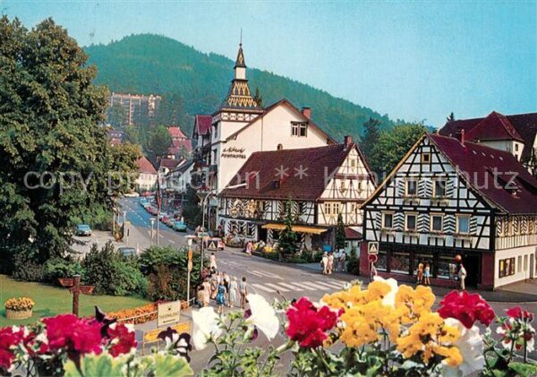 Bad Herrenalb Ortsmitte Fachwerkhäuser Luftkurort im