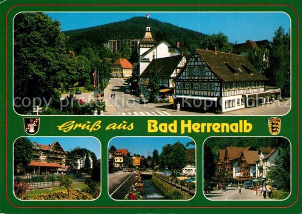 Bad Herrenalb Ortsmitte Fachwerkhäuser Hotels Luftkur