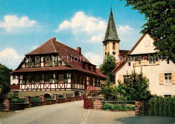 Zell Harmersbach Pfarrhofgraben Fachwerkhaus Kirche