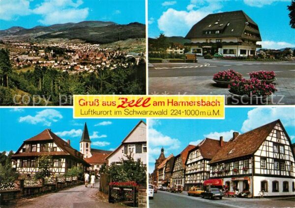 Zell Harmersbach Panorama Schwarzwald Gasthaus Sonne Pfa
