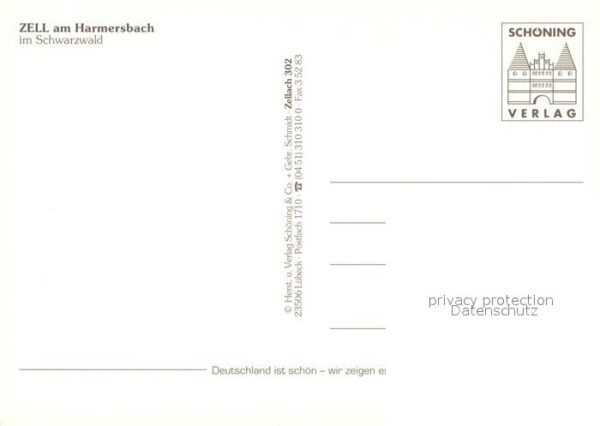 Zell Harmersbach Ortszentrum Fachwerkhäuser Kirche – Bild 2