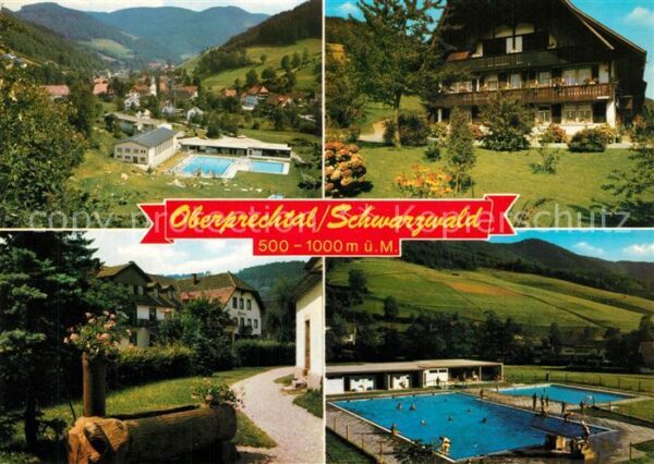 Oberprechtal Panorama Schwarzwaldhaus Freibad Holzbr