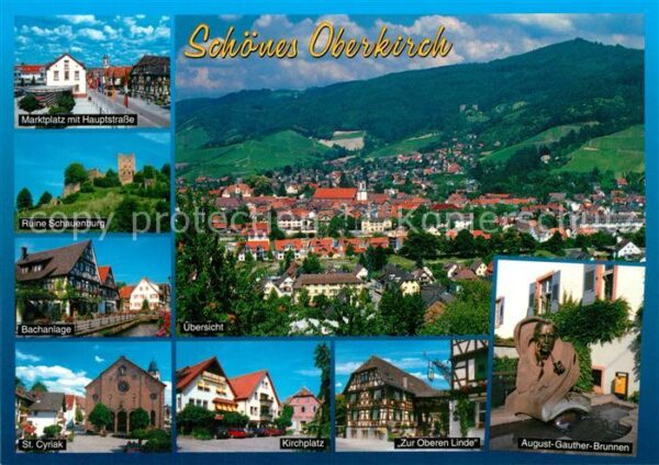 Oberkirch Baden Marktplatz Hauptstrasse Ruine Schauenbu