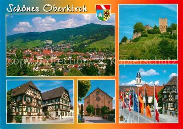 Oberkirch Baden Panorama Renchtal Burgruine Schauenburg