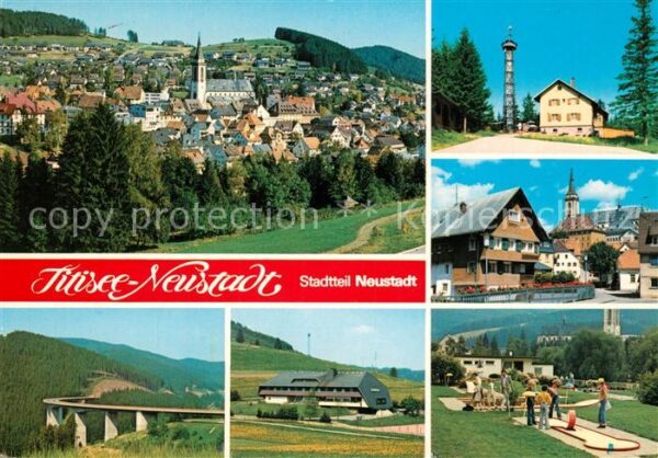 Neustadt Schwarzwald Gesamtansicht Hauptstrasse Minigolf Aus