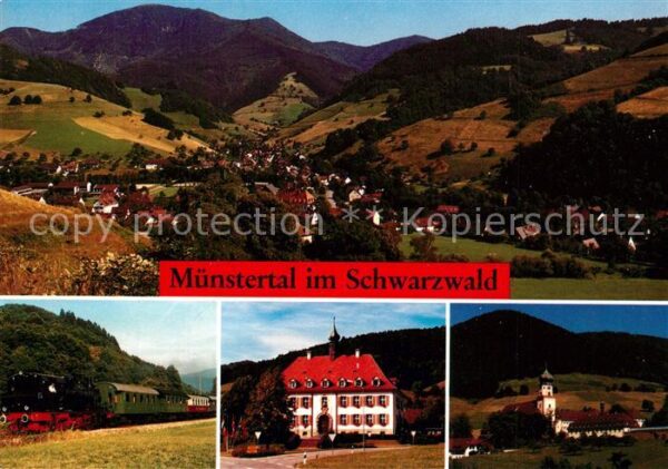 Muenstertal Schwarzwald Landschaftspanorama Museumseisenbahn Ra
