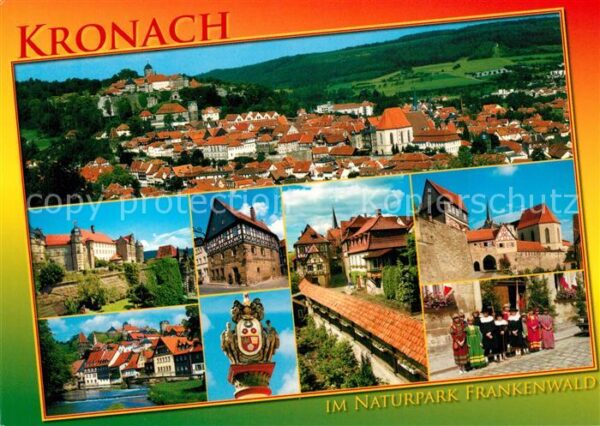 Kronach Oberfranken Stadtpanorama Veste Rosenberg Altstadt