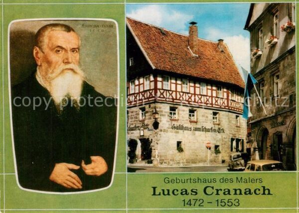 Kronach Oberfranken Geburtshaus des Malers Lucas Cranach Po