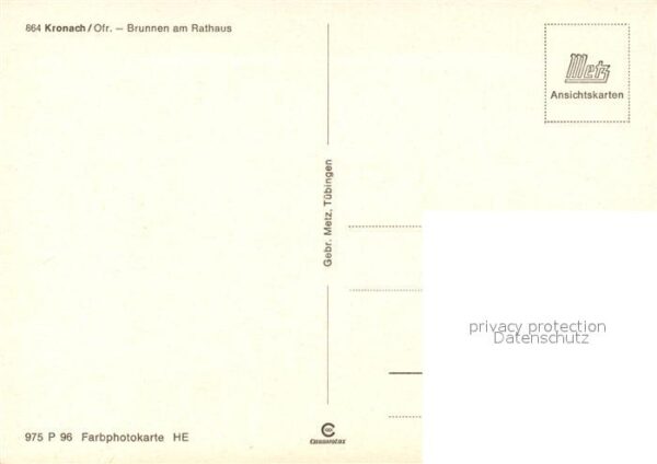 Kronach Oberfranken Brunnen am Rathaus Nachtaufnahme – Bild 2