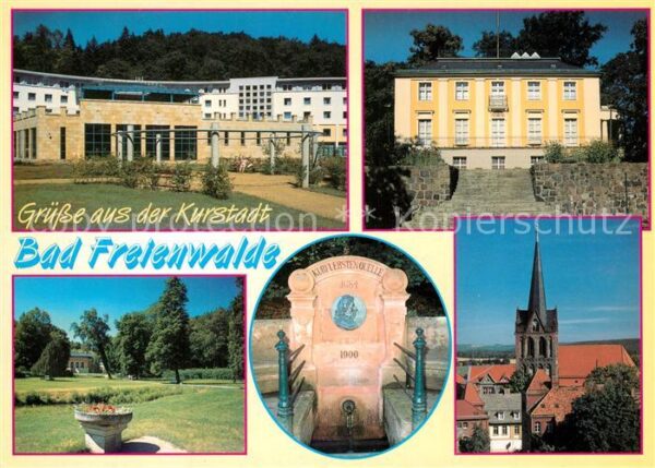 Bad Freienwalde Kurklinik Schloss Kurpark Kurquelle Kir