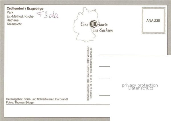 Crottendorf Erzgebirge Park Kirche Rathaus Landschaftspanorama – Bild 2
