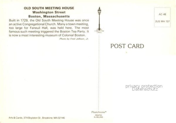 Boston Old South Meeting House Washington Stre – Bild 2