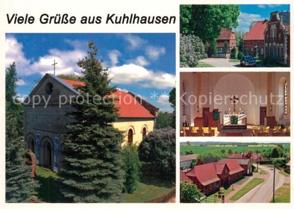 Kuhlhausen Kirche Innenansicht Ortsmotive MB Karte