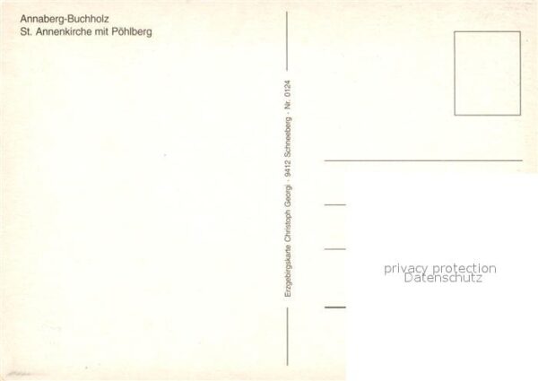 Annaberg-Buchholz Erzgebirge Stadtpanorama St Annenkirche mit Pöhlbe – Bild 2