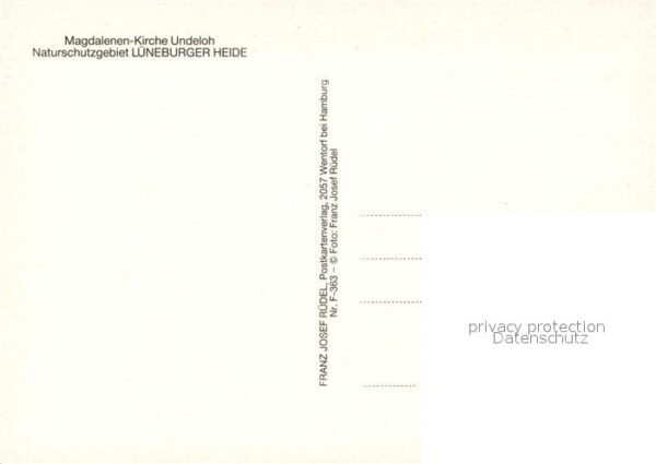 Undeloh Magdalenen Kirche Naturschutzgebiet Lün – Bild 2