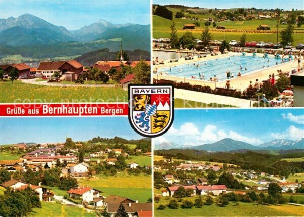 Bernhaupten Freibad Gesamtansicht mit Bayerischen A