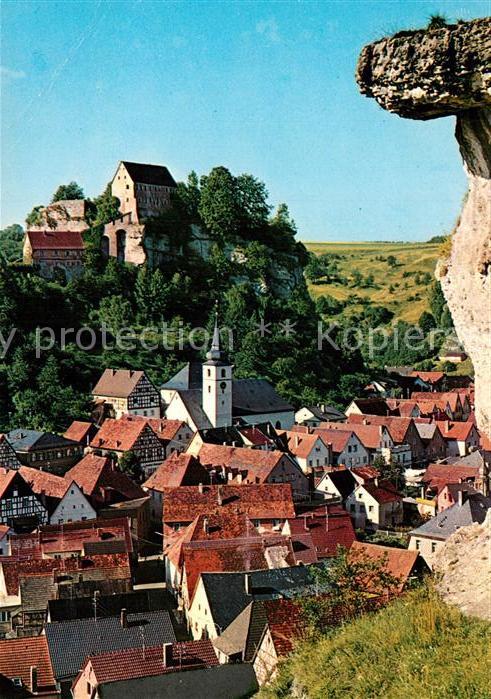 Pottenstein Oberfranken Teilansicht Luftkurort Fränkische Schwe