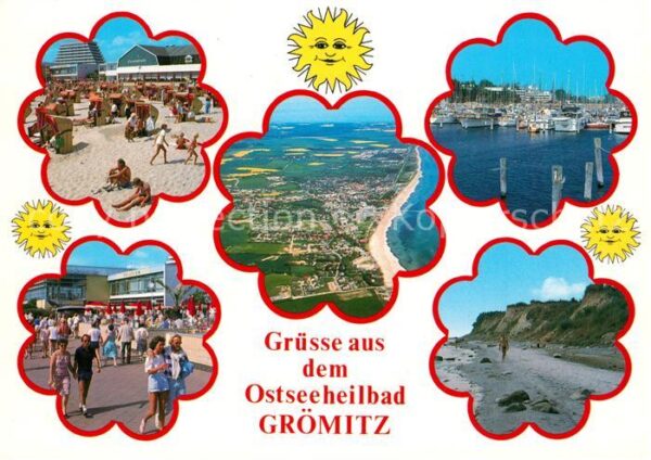 Groemitz Ostseebad Strandleben Promenade Hafen Sonne Flieg