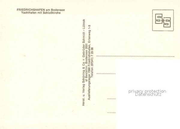 Friedrichshafen Bodensee Yachthafen mit Schlosskirche – Bild 2