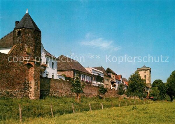 Zons Rheinfront Wachttürmchen Rheinturm Stad