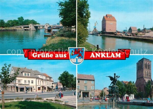 Anklam Brücke über die Peene Binnenhafen Speic