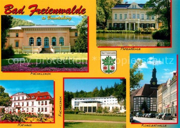 Bad Freienwalde Fachklinik Papenmühle Rathaus Konzertha