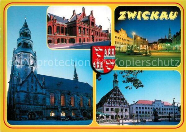 Zwickau Sachsen Dom Johannisbad Hauptmarkt Gewandhaus R