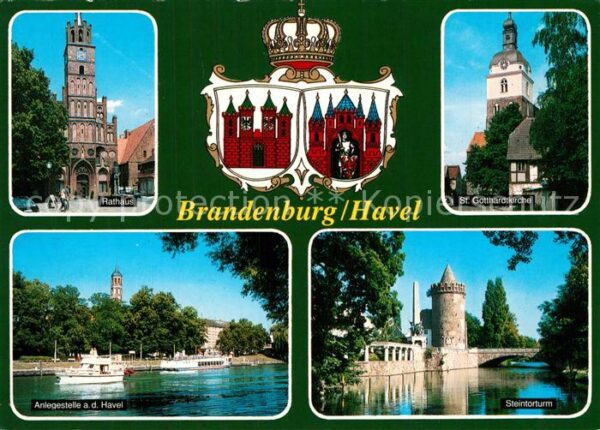 Brandenburg Havel Rathaus Havel Anlegestelle Dampfer Stei
