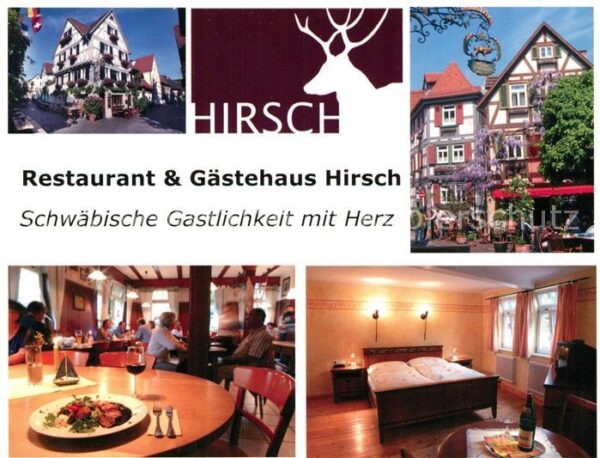 Besigheim Restaurant Gästehaus Hirsch Fachwerkhau