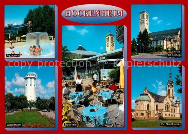 Hockenheim Aquadrom Wasserturm Stadthalle St Georg