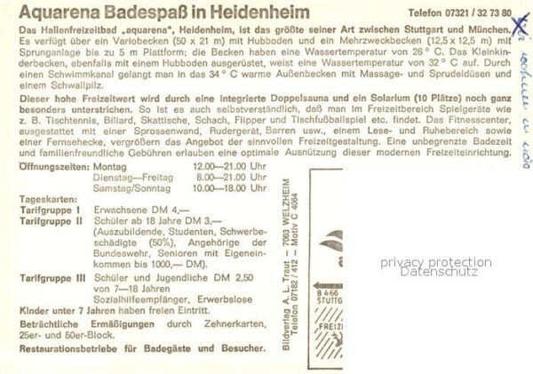 Heidenheim Brenz Rathaus Schloss Hellenstein Hallenbad – Bild 2