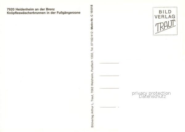 Heidenheim Brenz Knöpfleswäscherbrunnen in der Fussgänge – Bild 2