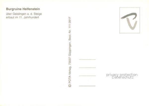 Geislingen Steige Burgruine Helfenstein Details – Bild 2
