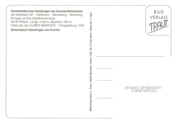 Geislingen Kocher Kochertalbrücke – Bild 2