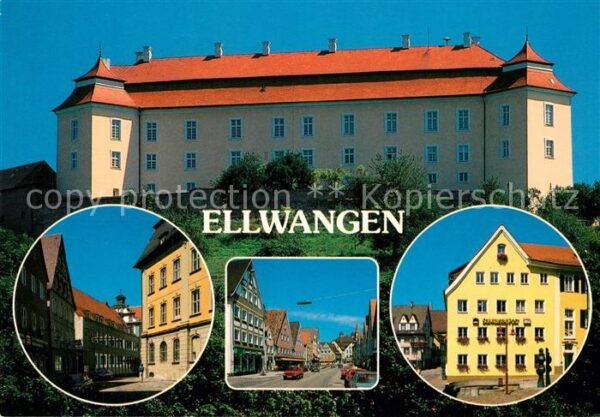 Ellwangen Jagst Schloss Teilansichten