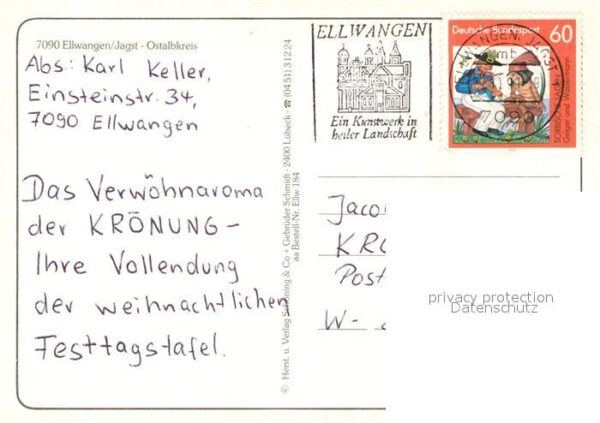 Ellwangen Jagst Wallfahrtskirche Schönenberg Ev Stadtki – Bild 2