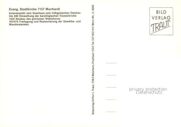 Murrhardt Ev Stadtkirche Inneres – Bild 2